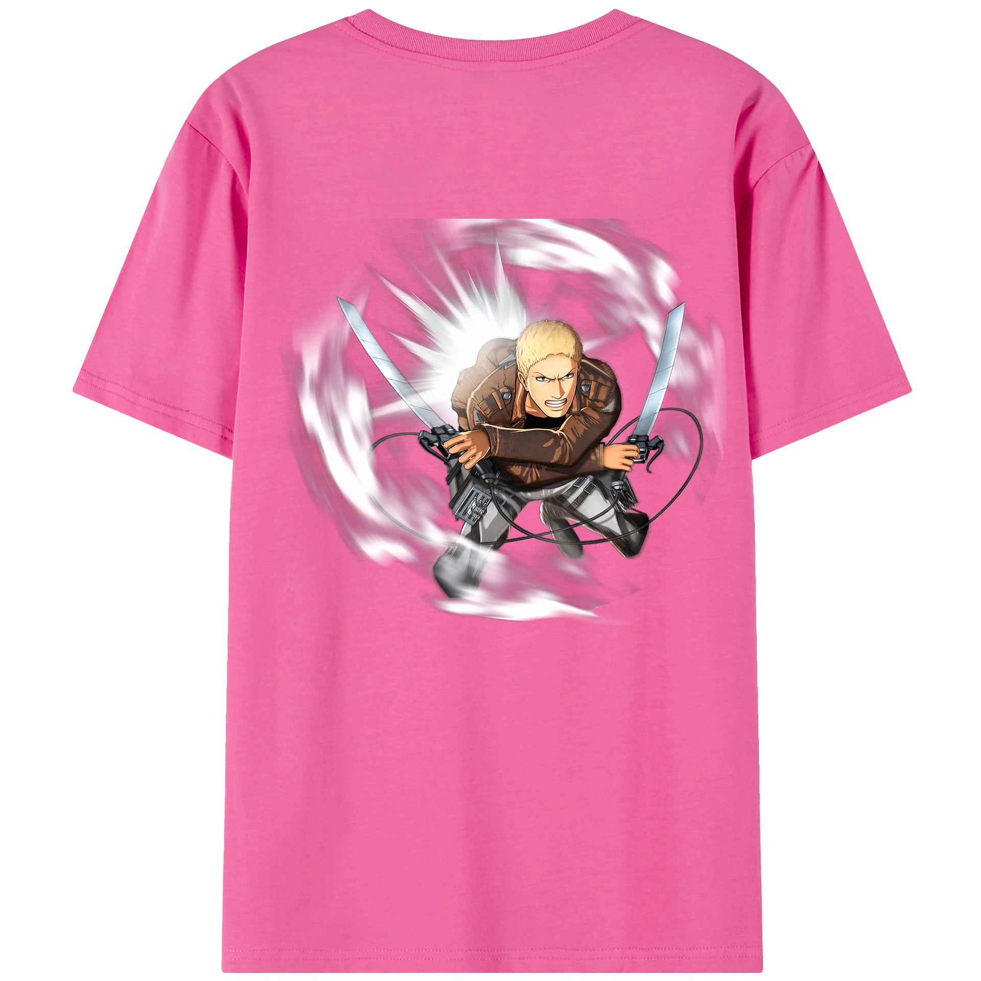 （画像用） 進撃の巨人 ライナー・ブラウン Attack on Titan Reiner Braun レディース半袖Tシャツ(バックプリント)